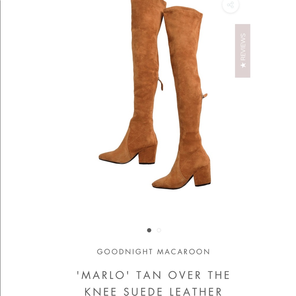 Marlo tan over the knee boots